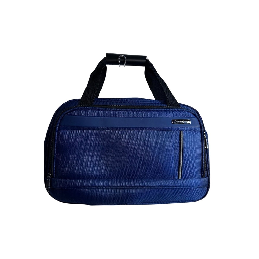 Samsonite Travel Carry On Bag Blue Ballistic Nylon Organizer Women
